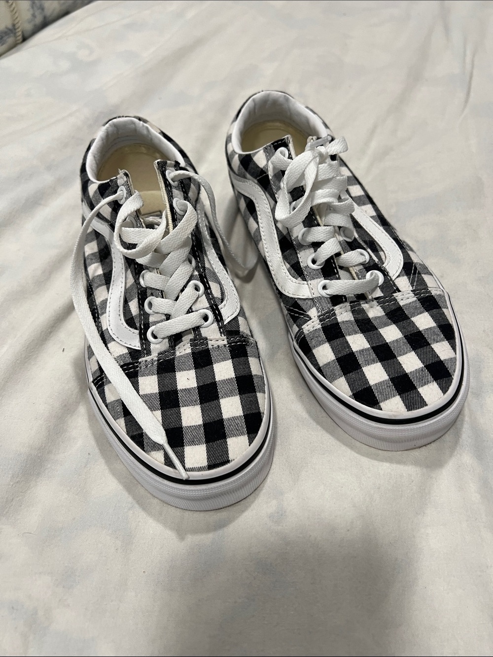 Vans old skool gingham size 7